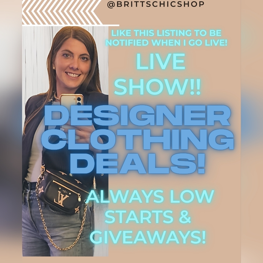 @BrittsChicShop is LIVE! Like this listing to be notified when I go live!
